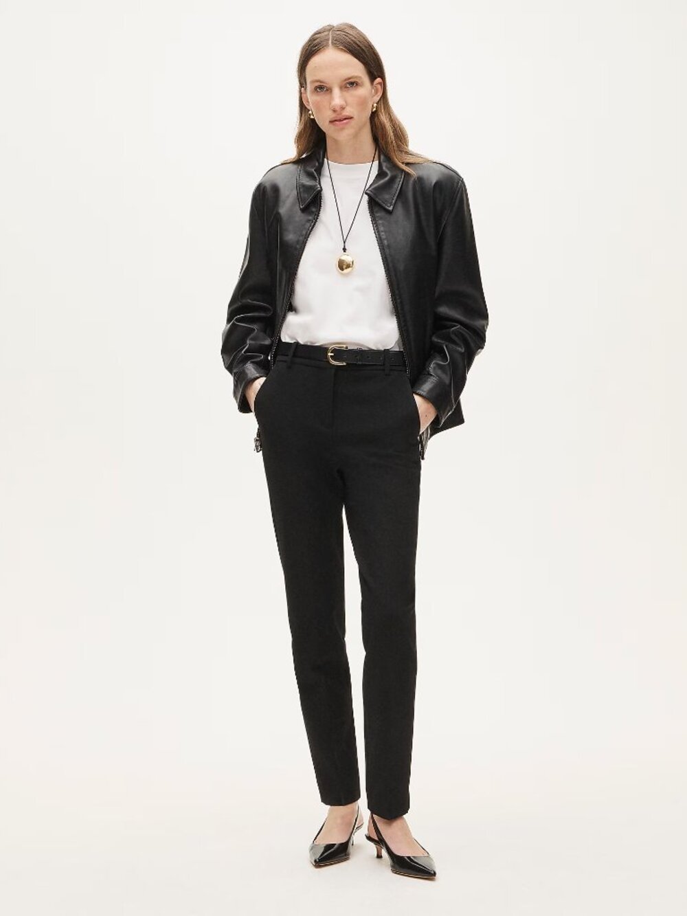 J.Crew New Cameron Pant Four-Season Stretch Black Size 14 Slim Ankle NWT